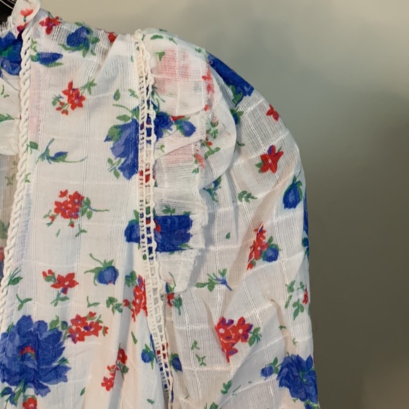 Loveshackfancy Arlo Mini Dress in Blue Notte Size: 8 - Picture 11 of 14